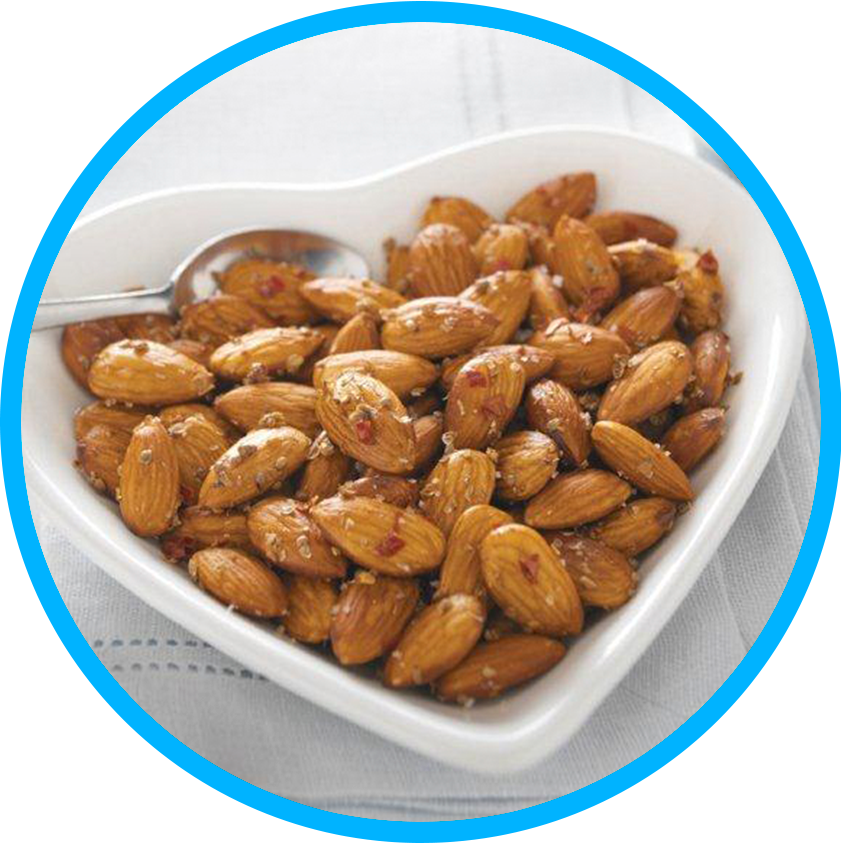 flavored-almonds-in-bowl